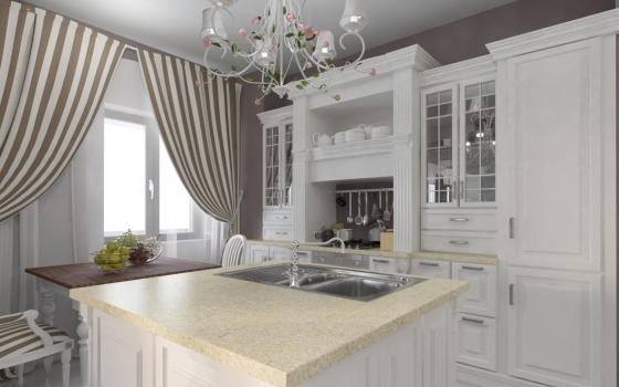 design bucatarie  romantica