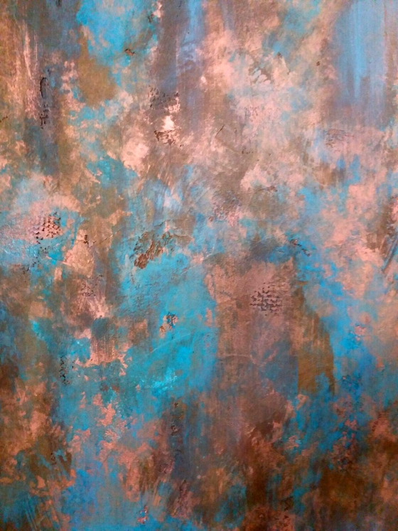 Patina cupru si turcoiz
